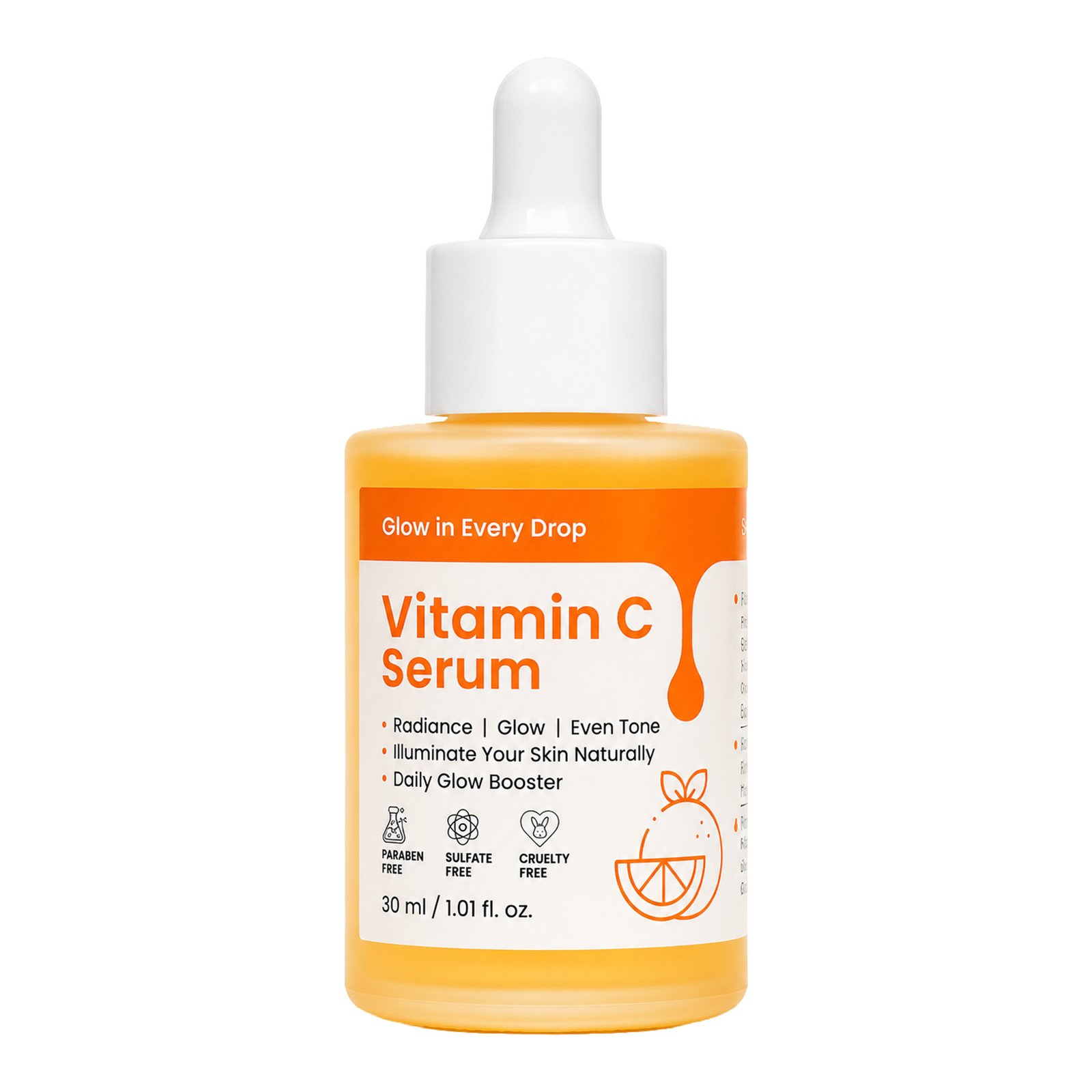 1 copy 2 Glowvita Vitamin C Serum – Daily Brightening & Radiance Care with Niacinamide, Vitamin E & Aloe Vera (30 ml / 1.01 fl. oz.) - Image 1