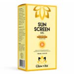 Glowvita Sun Screen Gel SPF 50 PA+++ – Broad Spectrum UVA & UVB Protection, Lightweight, Water & Sweat Resistant (100g / 3.52 fl oz)