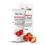 Glowvita Strawberry Face Wash (100ml) – Fresh & Nourishing Cleanser with Strawberry Extract, Aloe Vera & Vitamin E | Gentle Daily Facial Cleanser for Natural Glow & Soft Skin (For Men & Women)