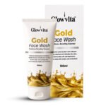 Glowvita Gold Face Wash – Radiance Boosting Cleanser with Colloidal Gold, Saffron (Kesar), Turmeric & Aloe Vera for Soft, Bright & Revitalized Skin (100ml)
